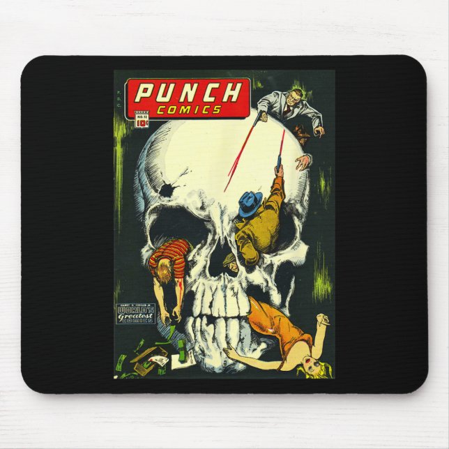 Clic Monster Poster Horror Comic Book  Mouse Pad (Front)
