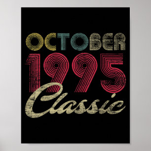 Clic October 1995 Bday Men Women Gifts 27th Poster