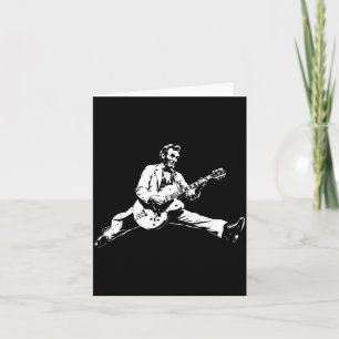 Clic President Abraham Lincoln Playing Rock Guitar Card