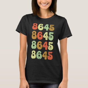 Clic Retro 86 45 - Anti Trump Distressed T-Shirt