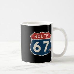 Clic Road Trip Route 67 Highway Shield Bydge Coffee Mug