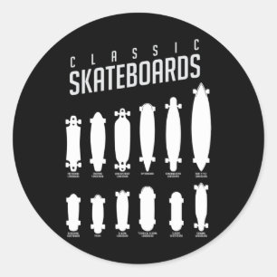 Clic Skateboards Lineup Classic Round Sticker