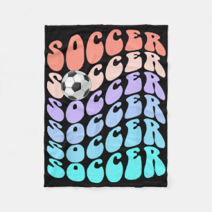 Clic Soccer Just Girl Who Loves Pink Score Game Go Fleece Blanket