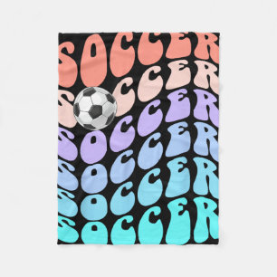 Clic Soccer Just Girl Who Loves Pink Score Game Go Fleece Blanket