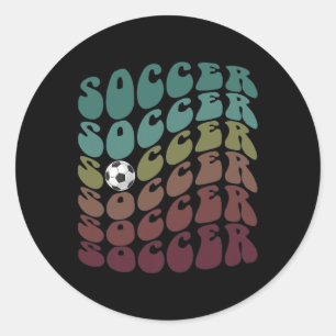 Clic Soccer Just Girl Who Loves Scoring Club Mum K Classic Round Sticker