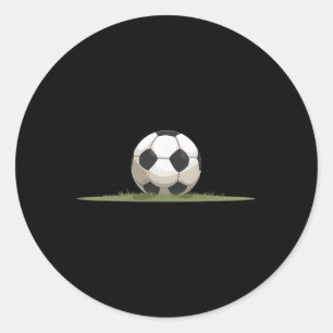Clic Soccer Ll Sport Object Illustration Classic Round Sticker