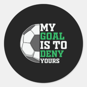 Clic Soccer Player Deny Yours  Classic Round Sticker