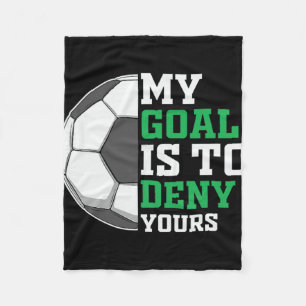 Clic Soccer Player Deny Yours Fleece Blanket
