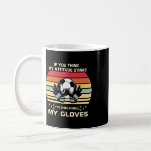 Clic Soccer Player Goalie Gloves Coffee Mug