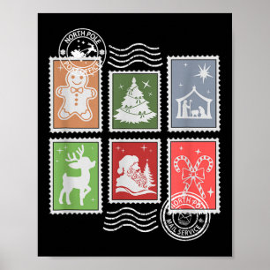 Clic Stage Stamps Christmas Mail  Poster