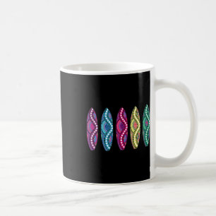 Clic Surfboard Quiver- Surfing Inspired Colorful D Coffee Mug