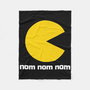 Clic Video Game Nom Nom Nom  Fleece Blanket