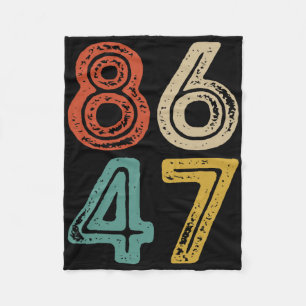 Clic Vintage 80s Style 8647 Anti Trump Fleece Blanket