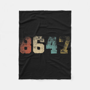 Clic Vintage 80s Style 86 47 4th Of July Grunge No Fleece Blanket