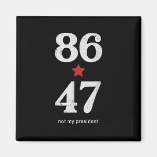 Clic Vintage 80s Style 86 47 Anti Trump _1 Magnet