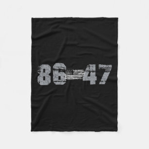 Clic Vintage 80s Style 86 47 Anti Trump 8647 _1 Fleece Blanket