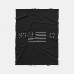 Clic Vintage 80s Style 86 47 Anti Trump 8647 _1  Fleece Blanket