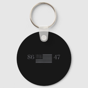 Clic Vintage 80s Style 86 47 Anti Trump 8647 _1 Key Ring