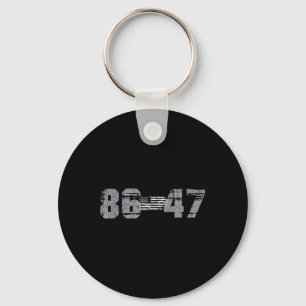 Clic Vintage 80s Style 86 47 Anti Trump 8647 _1 Key Ring