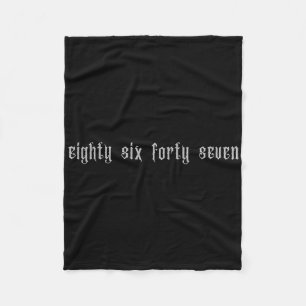 Clic Vintage 80s Style 86 47 Anti Trump 8647 Fleece Blanket