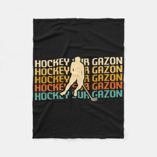 Clic Vintage Retro Field Hockey _1 Fleece Blanket