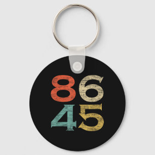 Clic Vintage Style 86 45 Anti Trump Key Ring