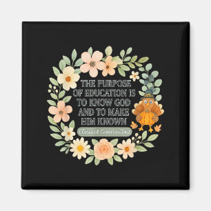 Clical Conversation Homeschool Mom Christian Flowe Magnet