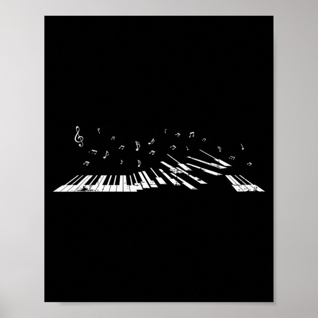 Clical Music Ano Player Gift Music Notes Ano  Poster (Front)