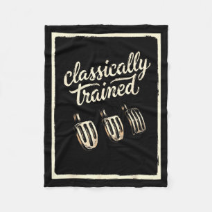 Clically Trained Stick Shift Funny Manual Car Guy Fleece Blanket