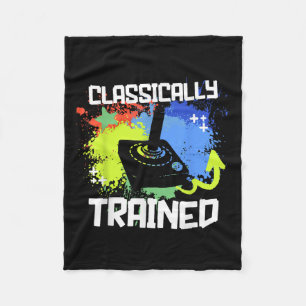 Clically Trained Video Game Retro Gaming Joystick Fleece Blanket
