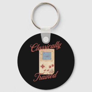 Clically Trained Vintage Retro Video Game Handheld Key Ring