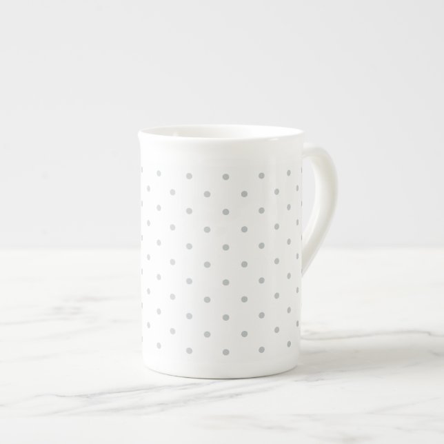 Click Customise it Change Grey to Your Colour Pick Bone China Mug (Front Right)
