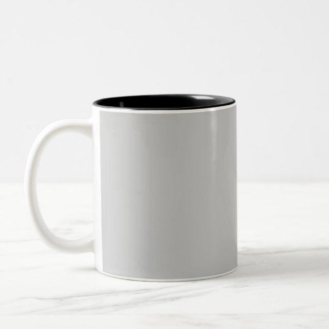 Click Customise it Change to Your Own Two-Tone Coffee Mug (Left)