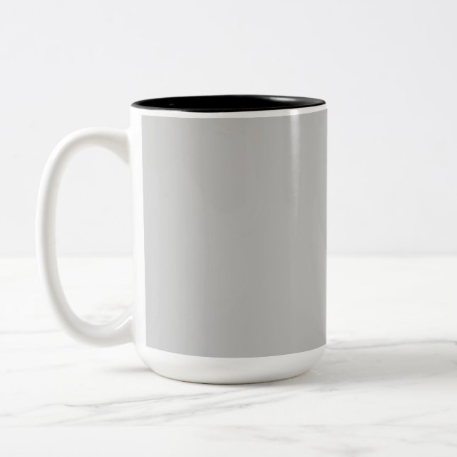 Click Customise it Change to Your Own Two-Tone Coffee Mug (Left)