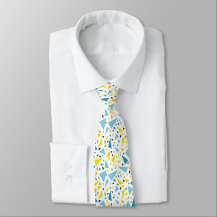 Click to favourite design  Yellow and blue triangl Tie