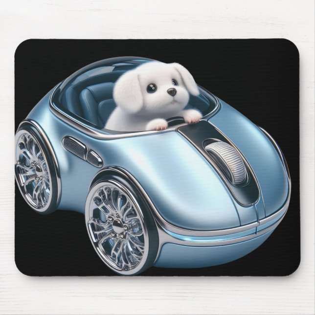 Click & Vroom: Puppy Driver 2. Edition Mouse Pad (Front)