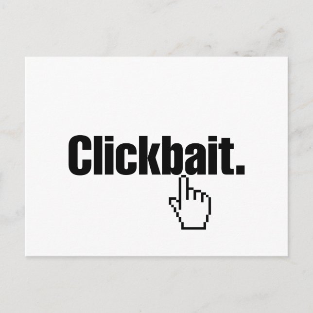 Clickbait. Postcard (Front)