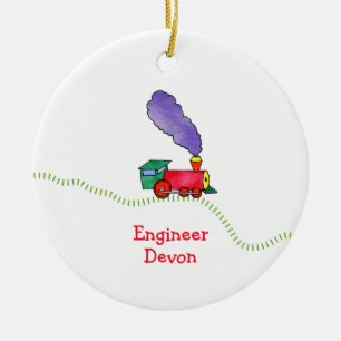 Clickety Clack Train Ceramic Tree Decoration