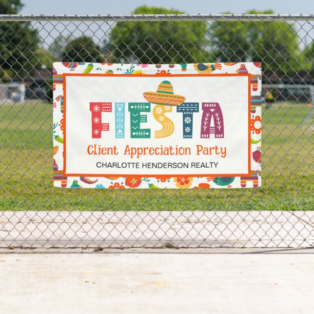 Client Appreciation Fiesta Party Banner (Insitu)