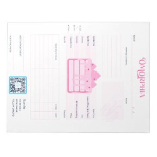 Client Consultation Sheet - Tear-away Notepad