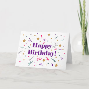 Client Happy Birthday Celebration Note Card