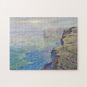 Cliff at Grainval near Fecamp Monet Fine Art Jigsaw Puzzle