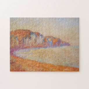 Cliff at Pourville in the Morning Monet Fine Art Jigsaw Puzzle