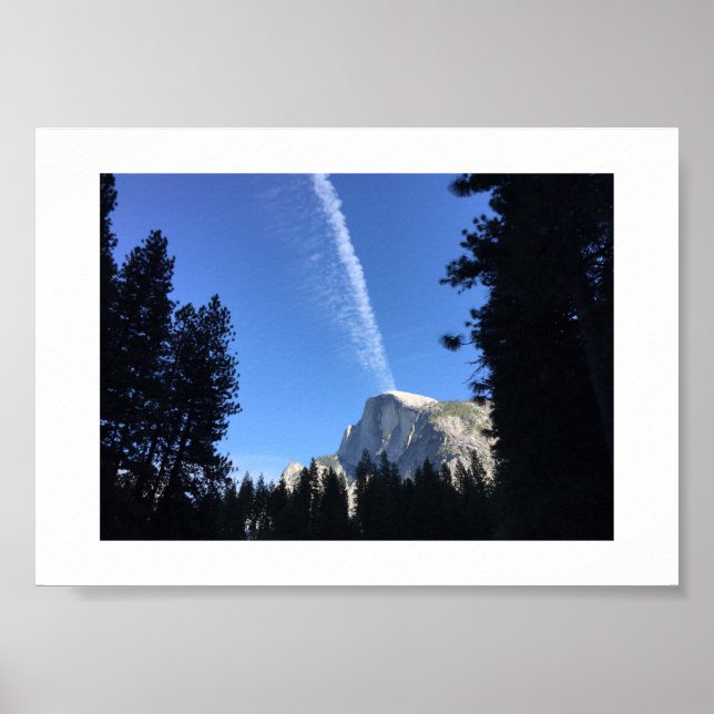 Cliff Cloud Yosemite Blue Sky Poster (Front)