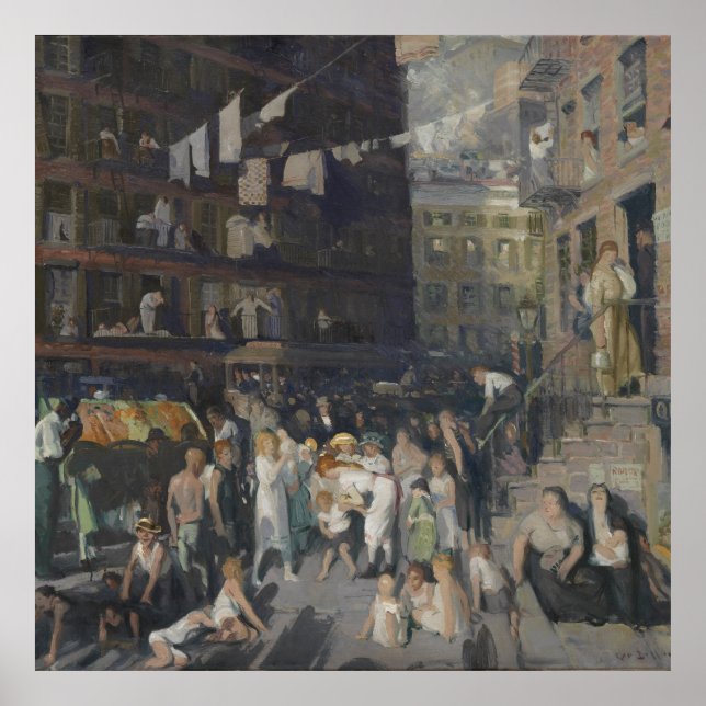 Cliff Dwellers by George Bellows (1913) Poster (Front)