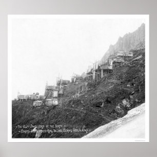 Cliff Dwellers In Alaska 1906 Poster