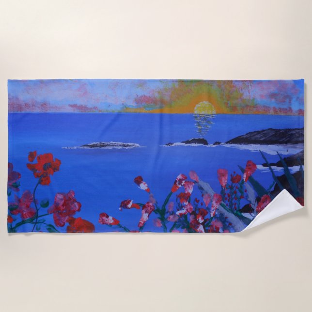 Cliff dwelling  beach towel (Front)