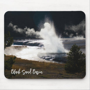 Cliff Geyser Eruption Black Sand Basin Yellowstone Mouse Pad