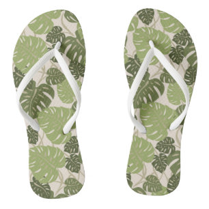 Cliff Hanger Hawaiian Monstera Leaf Thongs