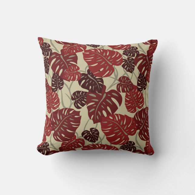 Cliff Hanger Hawaiian Square Decorative Pillows (Front)